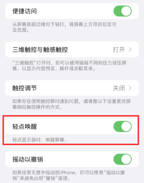 团风苹果授权维修站分享iPhone轻点无法唤醒怎么办 