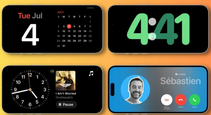 团风苹果手机维修分享iOS17横屏充电待机显示有什么好处 