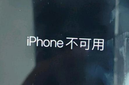 团风苹果服务网点分享锁屏界面显示“iPhone 不可用”如何解决 